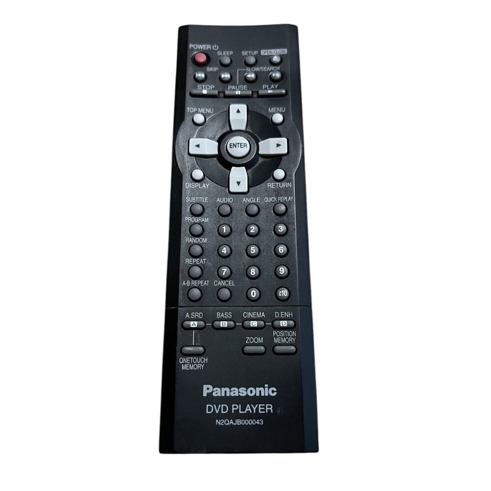 Genuine Panasonic DVD Remote Control N2QAJB000043‎